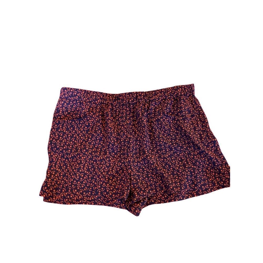 Ann Taylor loft, blue and coral anchor shorts with pockets size small